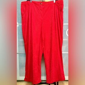 HALARA Vibrant Red Corduroy Pants